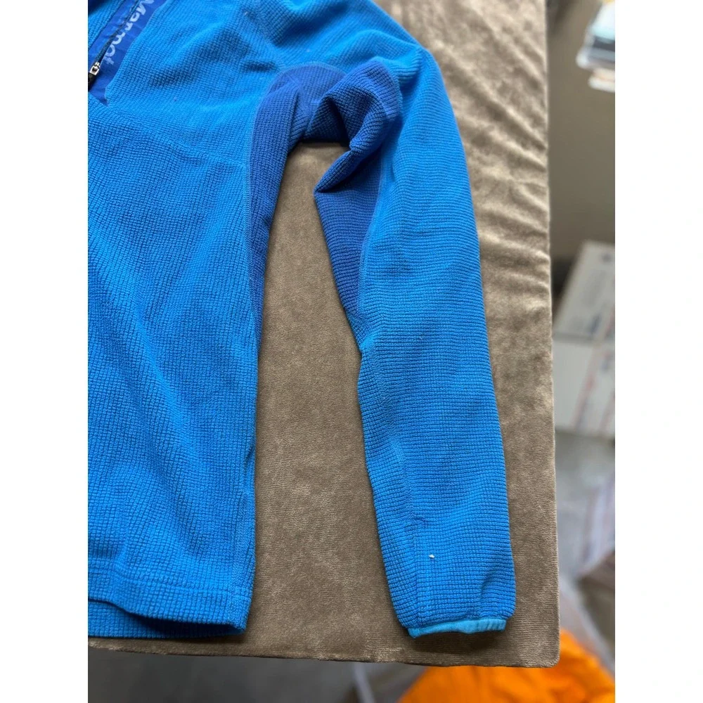 Marmot Blue Fleece Quarter Zip Pullover‎ Jacket Men's M/M Outdoor Hiking